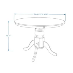 Glenwillow Home 42" Round Solid Wood Pedestal Dining Table 12 Glenwillow Home 42" Round Solid Wood Pedestal Dining Table -Dine Furniture GUEST 43253a75 bcbb 4296 aa1f b279d616e871