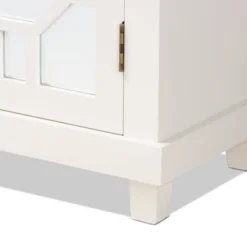 Carlena Wood And Mirrored Glass 2 Door Sideboard White - Baxton Studio 15 Carlena Wood And Mirrored Glass 2 Door Sideboard White - Baxton Studio -Dine Furniture GUEST 445af517 a01d 4a90 9de0 54bee008715d