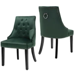 Costway Set Of 2 Button-Tufted Dining Chair Upholstered Armless Side Chair 20 Costway Set Of 2 Button-Tufted Dining Chair Upholstered Armless Side Chair -Dine Furniture GUEST 44c58d94 466d 46aa b209 7a457d803015