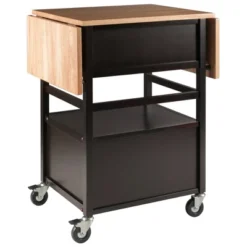 Bellini Kitchen Cart Coffee/Natural - Winsome -Dine Furniture GUEST 45319a35 86a5 4b64 b7fa 2df94d3db46d