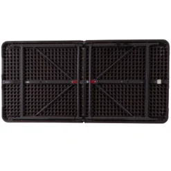 Emma And Oliver 4-Foot Height Adjustable Bi-Fold Dark Gray Plastic Folding Table With Handle 19 Emma And Oliver 4-Foot Height Adjustable Bi-Fold Dark Gray Plastic Folding Table With Handle -Dine Furniture GUEST 45c90b05 e9a2 492f 9490 399e0a82d823