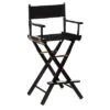 Casual Home Portable Bar Height Directors Chair With Wood Frame, Canvas Seat And Back, And Removable Footrest, Black (2 Pack) -Dine Furniture GUEST 45d55603 2329 412e aed6 a04c0df56ca1
