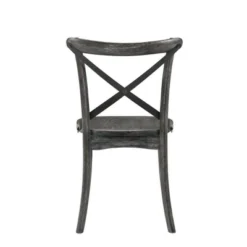 Set Of 2 20" Kendric Dining Chairs Rustic Gray - Acme Furniture -Dine Furniture GUEST 45ef2867 e563 426e a321 03c76be3b329