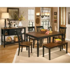 Owingsville Rectangular Dining Room Table Wood/Black/Brown - Signature Design By Ashley 17 Owingsville Rectangular Dining Room Table Wood/Black/Brown - Signature Design By Ashley -Dine Furniture GUEST 46a8db27 02b6 461b 8bbe 0a41b034a6ab