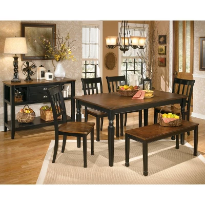 Owingsville Rectangular Dining Room Table Wood/Black/Brown - Signature Design By Ashley 8 Owingsville Rectangular Dining Room Table Wood/Black/Brown - Signature Design By Ashley - Image 6