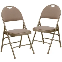Flash Furniture 2 Pack HERCULES Series Extra Large Ultra-Premium Triple Braced Metal Folding Chair With Easy-Carry Handle 33 Flash Furniture 2 Pack HERCULES Series Extra Large Ultra-Premium Triple Braced Metal Folding Chair With Easy-Carry Handle -Dine Furniture GUEST 46ca5d02 4078 4978 862b 985a779c9683