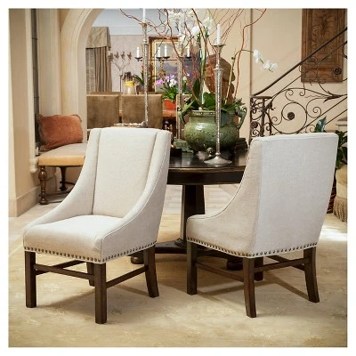 Set Of 2 James Dining Chair Set Natural - Christopher Knight Home 5 Set Of 2 James Dining Chair Set Natural - Christopher Knight Home - Image 3