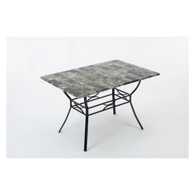 Bastian Dining Table Gray & Marble - Boraam 4 Bastian Dining Table Gray & Marble - Boraam - Image 2