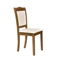 5-Piece Wood Dining Table Set With Upholstered Chairs-ModernLuxe -Dine Furniture GUEST 49566163 b3de 4431 88bb db2f22dfe999