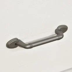 HOMCOM Wooden Farmhouse Sideboard, Storage Buffet Cabinet With 2 Large Drawers, X-Shaped Wine Rack, And Cabinets, Distressed White -Dine Furniture GUEST 49738b90 c332 47d5 9a7f ffdc0f5832b4