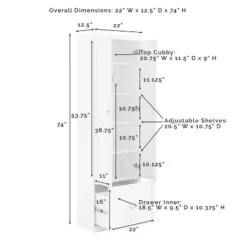 Harper Convertible Pantry Closet Gray - Crosley 32 Harper Convertible Pantry Closet Gray - Crosley -Dine Furniture GUEST 49c50caf 5749 41f0 a8f9 f84ed86e6bd7