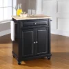 Cambridge Wood Top Portable Kitchen Island/Cart Black/Natural - Crosley -Dine Furniture GUEST 4a5c4883 c7eb 40c0 823b 951c3d1ba159