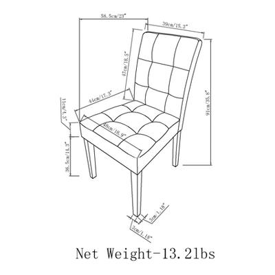 Set Of 2 Jefferson Dining Chairs Denim Gray - WyndenHall 7 Set Of 2 Jefferson Dining Chairs Denim Gray - WyndenHall - Image 5