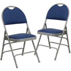 Flash Furniture 2 Pack HERCULES Series Extra Large Ultra-Premium Triple Braced Metal Folding Chair With Easy-Carry Handle 29 Flash Furniture 2 Pack HERCULES Series Extra Large Ultra-Premium Triple Braced Metal Folding Chair With Easy-Carry Handle -Dine Furniture GUEST 4c0ffeef 5d45 46a8 9da1 86e8c4756066