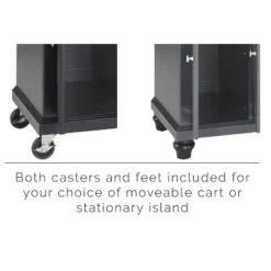 Cambridge Black Granite Top Full Size Kitchen Island/Cart - Crosley -Dine Furniture GUEST 4c47b035 9bb2 4b2a 9ce6 60a9f8e1aef4