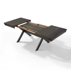 9pc Hayden Extendable Dining Set With Camille Chairs Matte Black/Slate - Crosley -Dine Furniture GUEST 4c9b0f6a 1e7a 4c97 81c6 59a2db625865 1