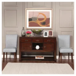 Set Of 2 Parson Dining Chair Wood/Navy Key - HomePop -Dine Furniture GUEST 4ce042f8 2283 40a7 a9cc c9877cd33fd1