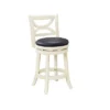 Florence Swivel Barstool Hardwood/White - Boraam