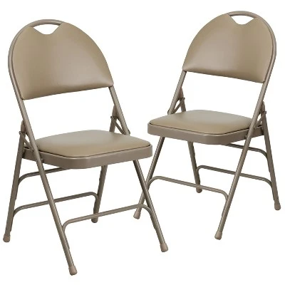 Flash Furniture 2 Pack HERCULES Series Extra Large Ultra-Premium Triple Braced Metal Folding Chair With Easy-Carry Handle 15 Flash Furniture 2 Pack HERCULES Series Extra Large Ultra-Premium Triple Braced Metal Folding Chair With Easy-Carry Handle - Image 13