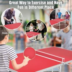 60'' Portable Table Tennis Ping Pong Folding Table W/Accessories Indoor Game -Dine Furniture GUEST 4f576a96 b624 4335 8870 738fbeeb5484