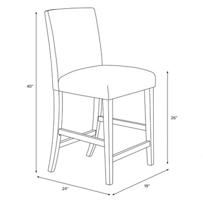 Hendrix Patterned Counter Height Barstool - Skyline Furniture 5 Hendrix Patterned Counter Height Barstool - Skyline Furniture - Image 3