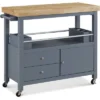 Anson Kitchen Cart Gray - ClickDecor -Dine Furniture GUEST 50fefc71 498a 4e5f a375 a0fe51c629ea