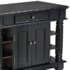 Americana Kitchen Island With Wood Top Black - Home Styles -Dine Furniture GUEST 51594363 9bee 4d5e bb65 16f72bd04fb0