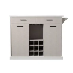 Daltaire Expandable Kitchen Island With Storage Gray/White - Aiden Lane -Dine Furniture GUEST 5215b21b b792 44c8 ad7e 15157b1461c0