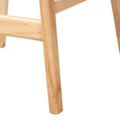 Ulyana Fabric And Wood Counter Stool - Baxton Studio -Dine Furniture GUEST 5294adec d6ea 4ac3 b815 9ef98a5c70f9