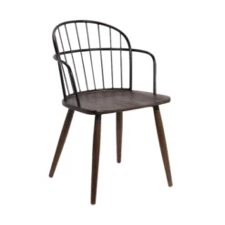 Bradley Steel Framed Side Chair - Armen Living -Dine Furniture GUEST 52b4776c 0535 4327 9f32 b7693501d8e5