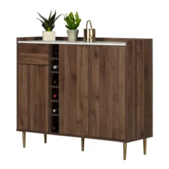Hype 3-Door Buffet Server With Storage Walnut - South Shore -Dine Furniture GUEST 53e807f8 eb31 4bad bab9 2542cc1535ee