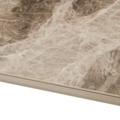 Otello Ceramic And Metal Rectangular Dining Table Silver - Armen Living -Dine Furniture GUEST 5441fbe0 59ca 4cef b696 7a792aeedc62