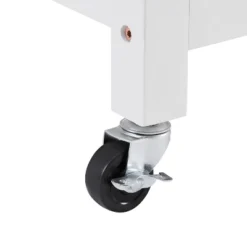 Tristan Open Kitchen Island Cart White/Natural - Crosley -Dine Furniture GUEST 5498b9cd 311e 4fca bc72 d001947f864b