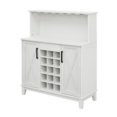 Home Source Bar Cabinet With Wine Rack In Charcoal Finish 10 Home Source Bar Cabinet With Wine Rack In Charcoal Finish - Image 8