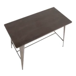 Oregon Industrial Counter Table Antique/Espresso - LumiSource -Dine Furniture GUEST 54e7fe2e 6874 4cb1 b845 4004023ce41b