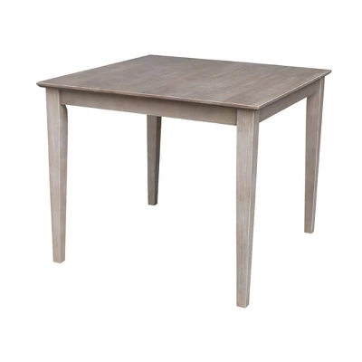 Solid Wood 36" X 36" Dining Table Weathered Gray - International Concepts 3 Solid Wood 36" X 36" Dining Table Weathered Gray - International Concepts