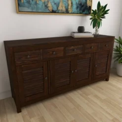 Rustic Wood Buffet Dark Brown - Olivia & May 30 Rustic Wood Buffet Dark Brown - Olivia & May -Dine Furniture GUEST 55feeafa eeca 4cd0 83dc f7ea06f547ec