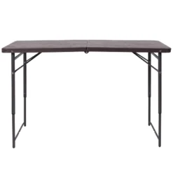 Emma And Oliver 4-Foot Height Adjustable Bi-Fold Dark Gray Plastic Folding Table With Handle 20 Emma And Oliver 4-Foot Height Adjustable Bi-Fold Dark Gray Plastic Folding Table With Handle -Dine Furniture GUEST 560e7e75 21db 453c a1ee c62b62072aa8