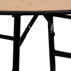 Flash Furniture 4-Foot Round Wood Folding Banquet Table With Clear Coated Finished Top -Dine Furniture GUEST 5645b642 ee24 4959 a906 9a35e7ec1e1b