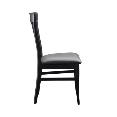 Set Of 2 Smythe Upholstered Chairs Black - Linon 6 Set Of 2 Smythe Upholstered Chairs Black - Linon - Image 4