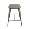 Oregon Industrial Counter Table Antique/Espresso - LumiSource