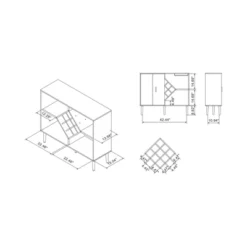 Miko Wine Cabinet Galaxy Black - HOMES: Inside + Out -Dine Furniture GUEST 580ae089 9aa2 4cad bbd9 f7556606bd8a