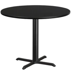 Emma And Oliver 42" Round Laminate Table Top With 33"x33" Table Height Base -Dine Furniture GUEST 58e2e3f1 2548 45ef b627 1bc7f852e97c
