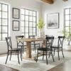 7pc Joanna Dining Set With 4 Camille Chairs Matte Black - Crosley -Dine Furniture GUEST 5913aa4f cbe5 4366 9a52 5749bec2c8a2