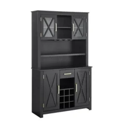 Home Source Jill Zarin Tall Cabinet With Glass Doors -Dine Furniture GUEST 5a39571e a976 479d 9de9 c5458dd81656