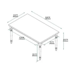 Reagan Dining Table - Powell Company -Dine Furniture GUEST 5b2b2e8d 5212 4424 b7e6 a377413b085a
