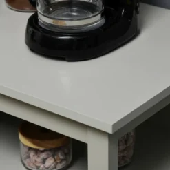 HOMCOM Kitchen Sideboard, Storage Buffet Cabinet With Open Shelf, Glass Door Cabinet And Adjustable Shelf For Living Room, Gray -Dine Furniture GUEST 5b47d3fc e9d2 4e83 815c c3401e708bcf