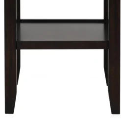 42" Faux Marble Round Counter Dining Table White/Black - Benzara -Dine Furniture GUEST 5b525169 251e 4b94 99bb c5cec55e90ed