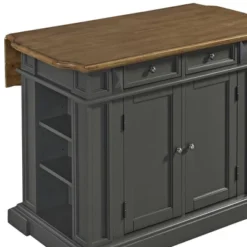 Americana Kitchen Island With Drop Leaf Top Gray - Homestyles -Dine Furniture GUEST 5bfb4837 60ad 4ea5 877a ed2e0ced95bc