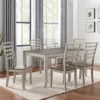 7pc Abacus Dining Set Alabaster/Honey - Steve Silver Co. -Dine Furniture GUEST 5cab8979 4969 4d9e 9e5f 75bab7d32861